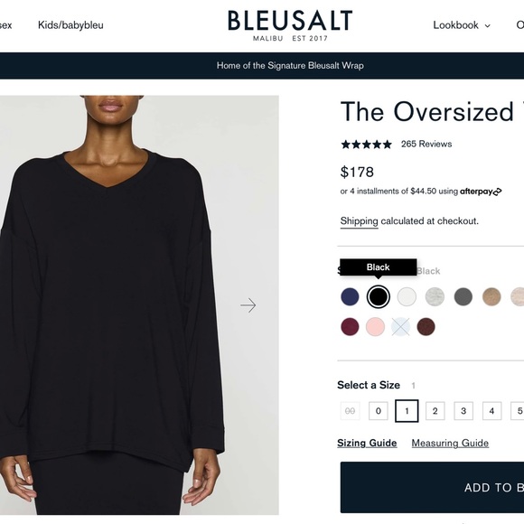 Bleusalt Oversized Top - Picture 3 of 10